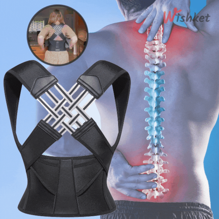 POSTURE CORRECTOR & BACK PAIN RELIEF (FREE SIZE) – My Smile Cart