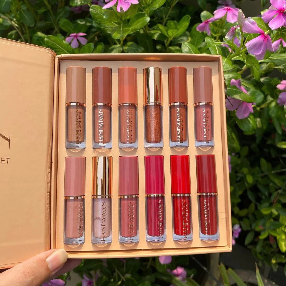 Handaiyan Velvet Matte Liquid Lipstick Set 12Pcs