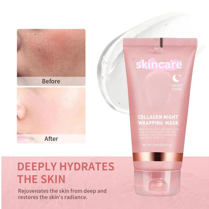 Skincare ®  Collagen korean skin Night Wrapping Peel Off Mask (Pack of 2)