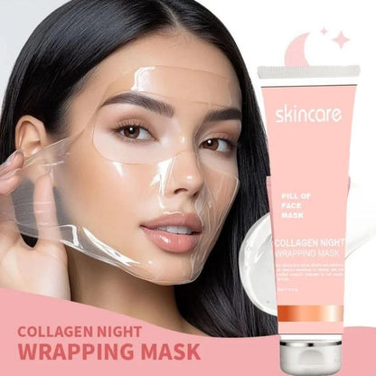 Skincare ®  Collagen korean skin Night Wrapping Peel Off Mask (Pack of 2)