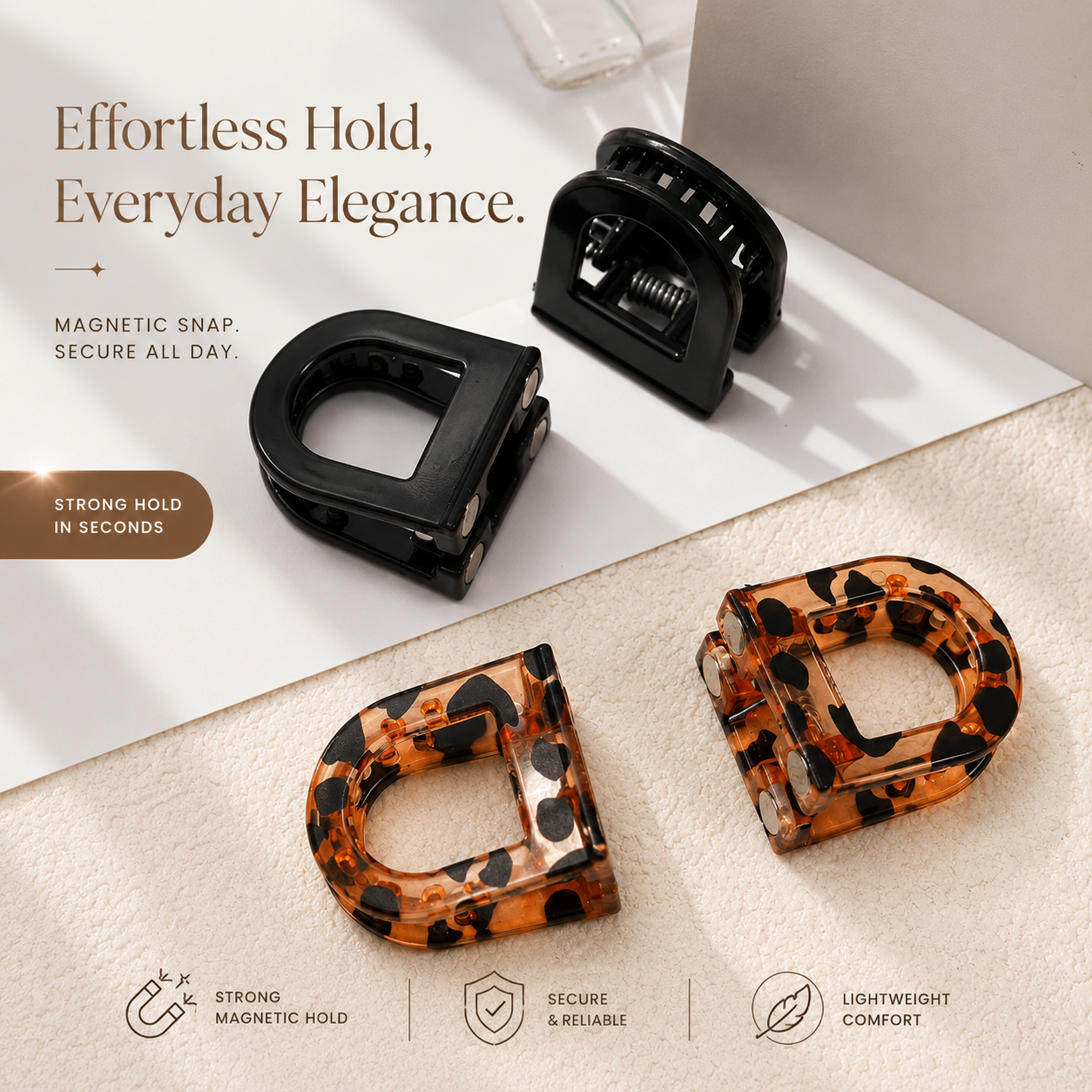 Veloura™ Magnetic Claw Clip