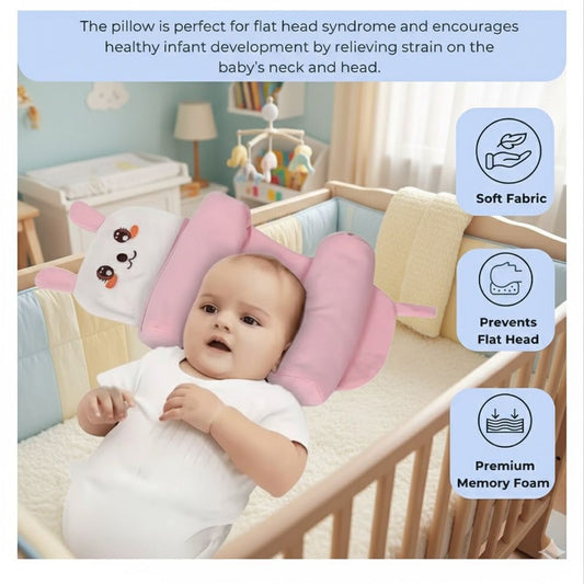 SOFTIEBOO PILLOW ™– Head Shape Protection | Adjustable Fit | Cotton-Soft Sleep Essential