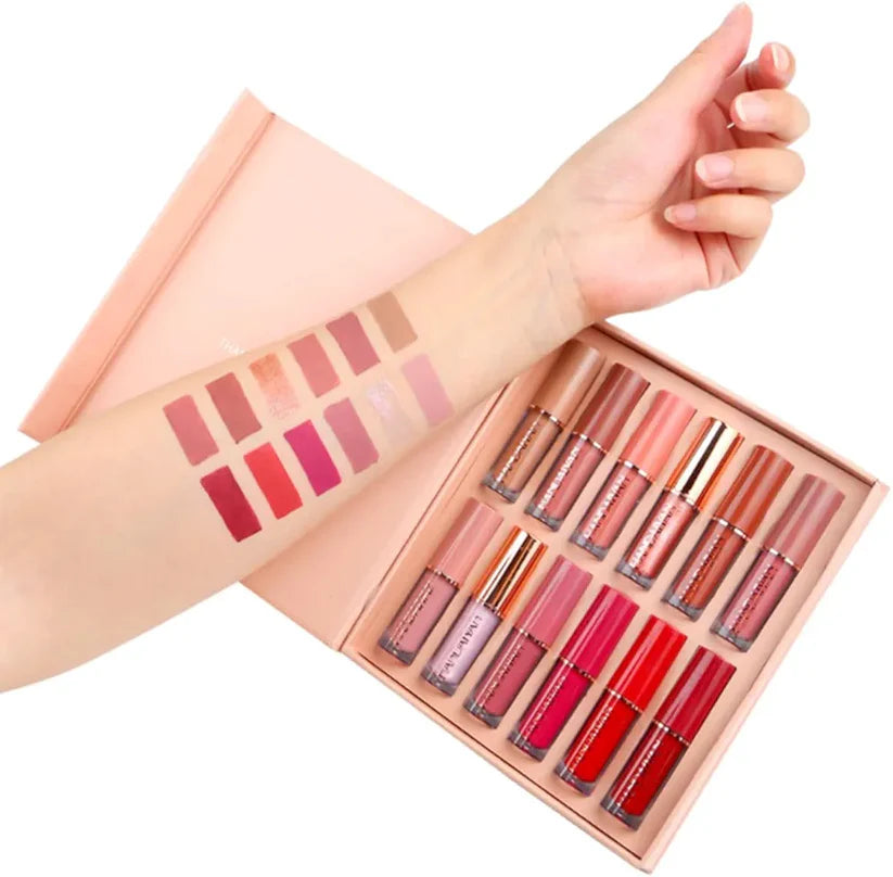 Handaiyan Velvet Matte Liquid Lipstick Set 12Pcs