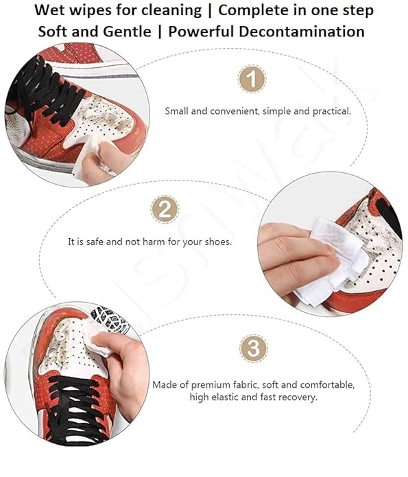 SneakerSwipe, Sneaker & Shoe Cleaner Wipes - 1 Packs of 80