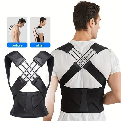 POSTURE CORRECTOR & BACK PAIN RELIEF (FREE SIZE)