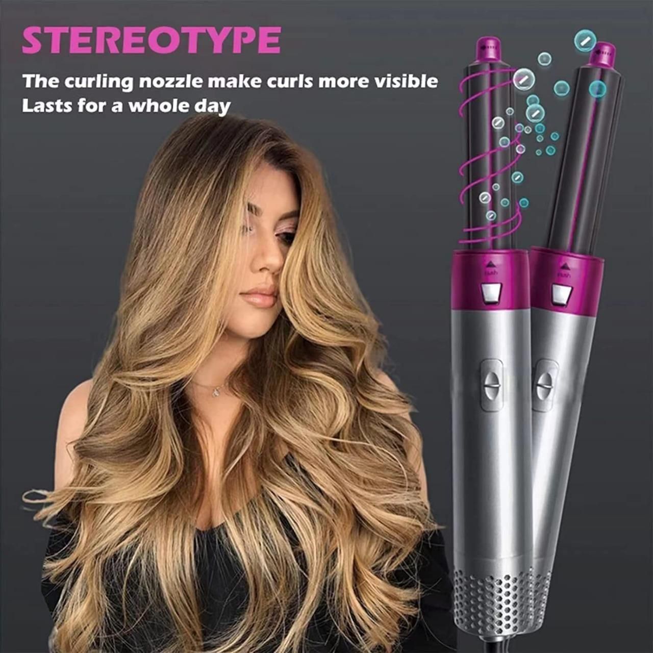 GlamHair 5 In 1 Multi head Hair Styler